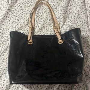 Michael Kors Black Vinyl Bag